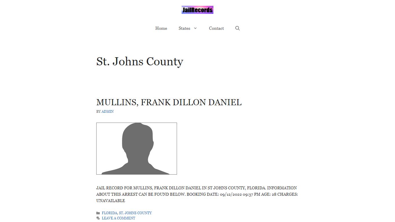 St. Johns County Arrest Records